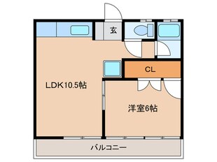 浅井マンションの物件間取画像